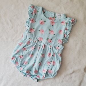 Angel Dear Petite Rose Ruffle Sunsuit